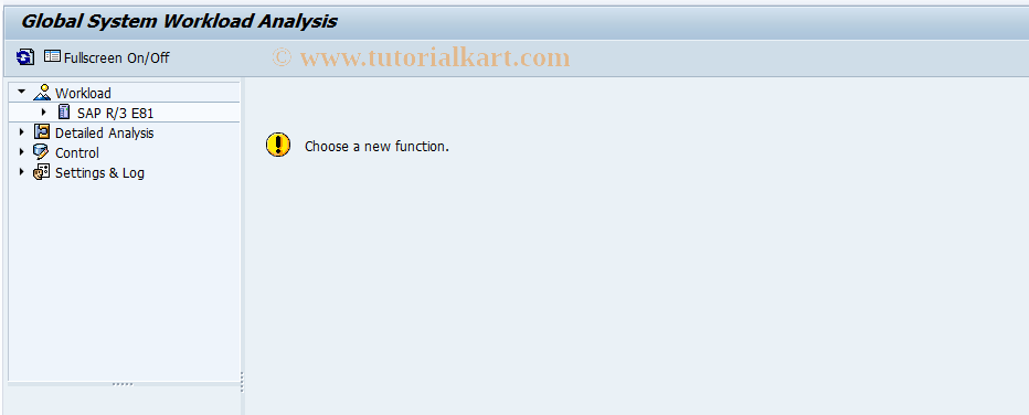 SAP TCode ST03G - Global Workload Statistics