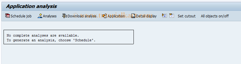 SAP TCode ST14 - Application Analysis