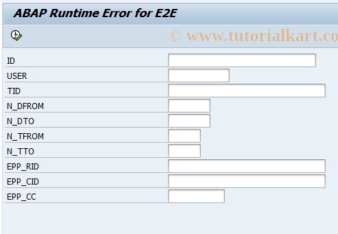 SAP TCode ST22_E2E - ABAP Dump Analysis E2E