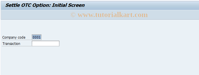SAP TCode STAV_TABR - Settle - Status Management