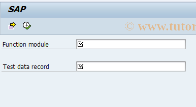 SAP TCode STFB - CATT function module test