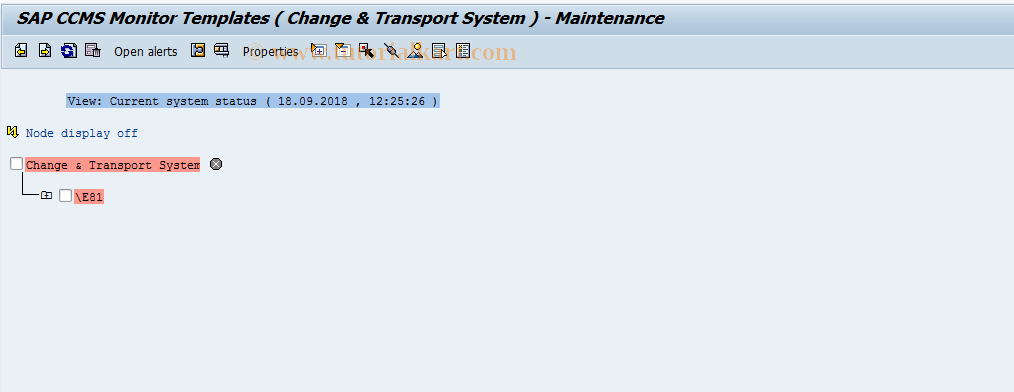 SAP TCode STMS_ALERT - TMS Alert Monitor