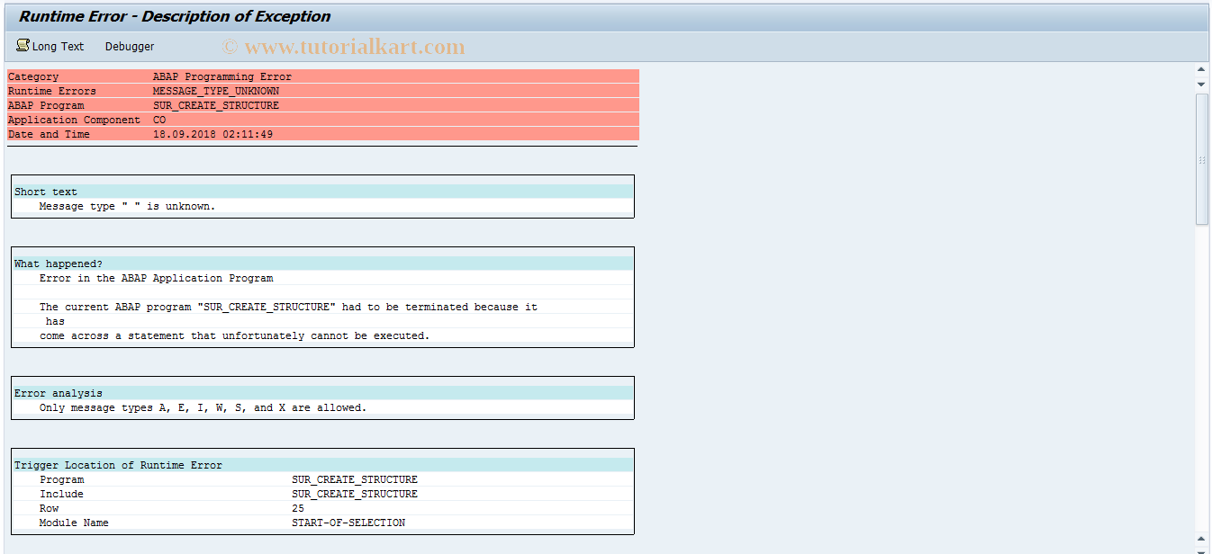 SAP TCode SURST - Survey: build questionnaire structure 