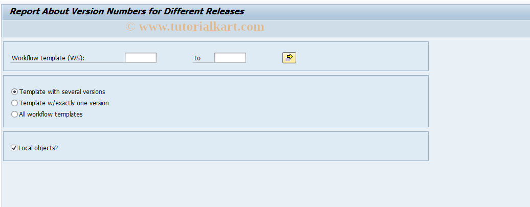 SAP TCode SW10 - Delivery Verification