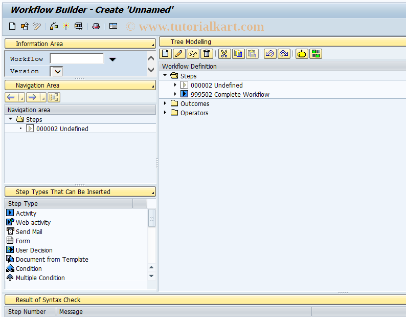 SAP TCode SWDA - Alphanumeric Workflow Builder