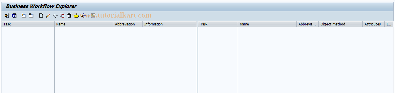 SAP TCode SWDM - Business Workflow Explorer