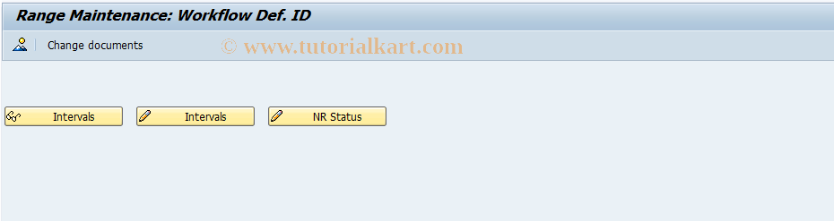 SAP TCode SWDN - Number Range Maintenance : SWD_WDID