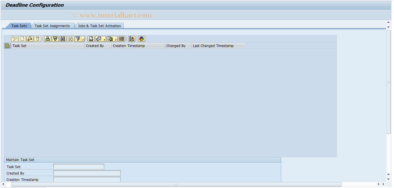 SAP TCode SWF_DEADL_CONF_DISP - Display Deadline Configuration