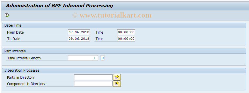 SAP TCode SWF_INB_ADM - Administration Inbound Processing