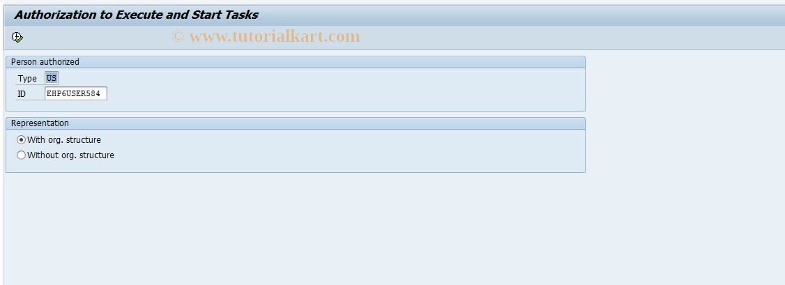 SAP TCode SWI13 - Task Profile