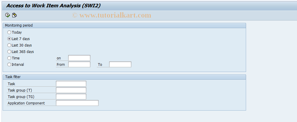 SAP TCode SWI2_DIAG - Diagnosis of Workflows with Errors