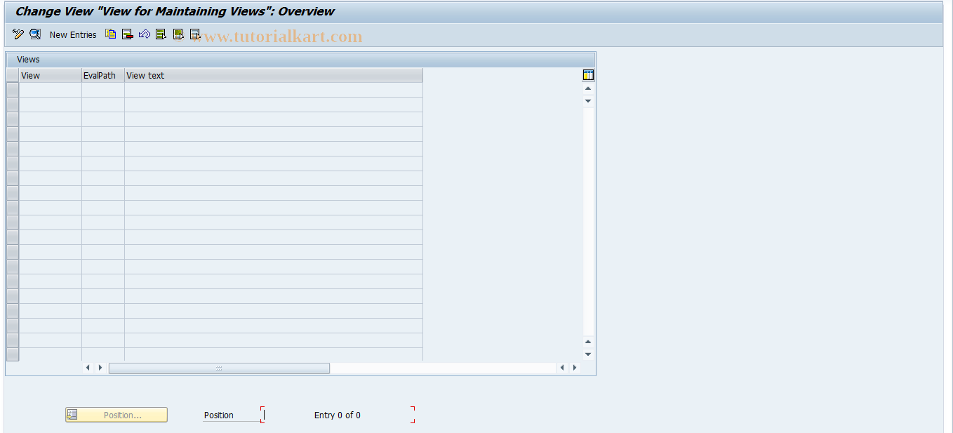 SAP TCode SWLV - Maintain Work Item Views