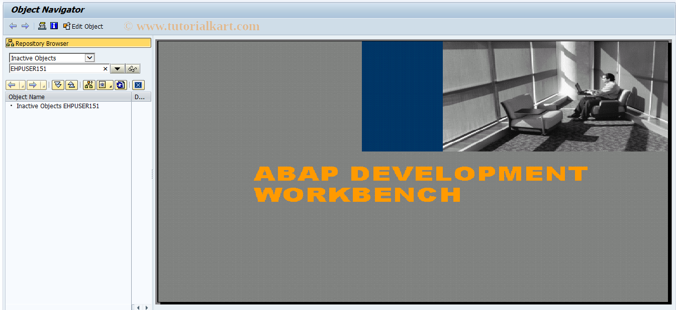 SAP TCode SWRK - Administrtation using work areas