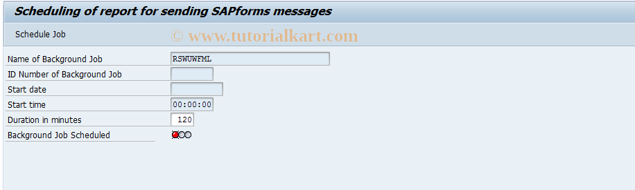 SAP TCode SWUR - Send mails for work items