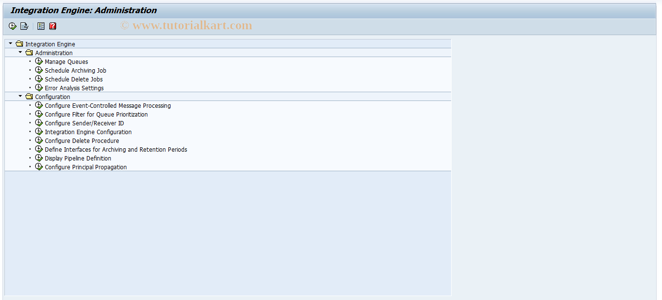 SAP TCode SXMB_ADM - Integration Engine - Administration
