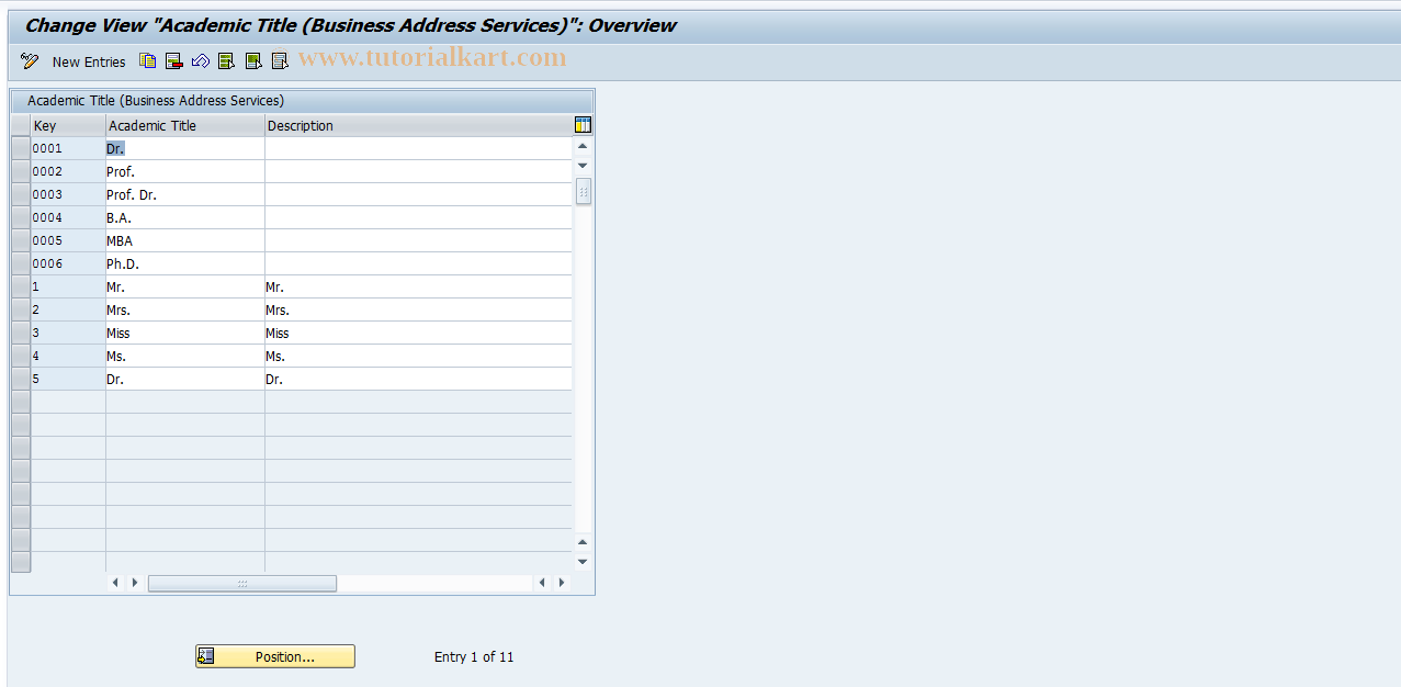 SAP TCode S_ABA_72000011 - IMG activity: _CABP_TSAD2