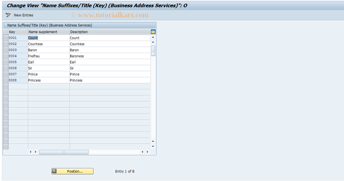 SAP TCode S_ABA_72000012 - IMG activity: _CABP_TSAD5