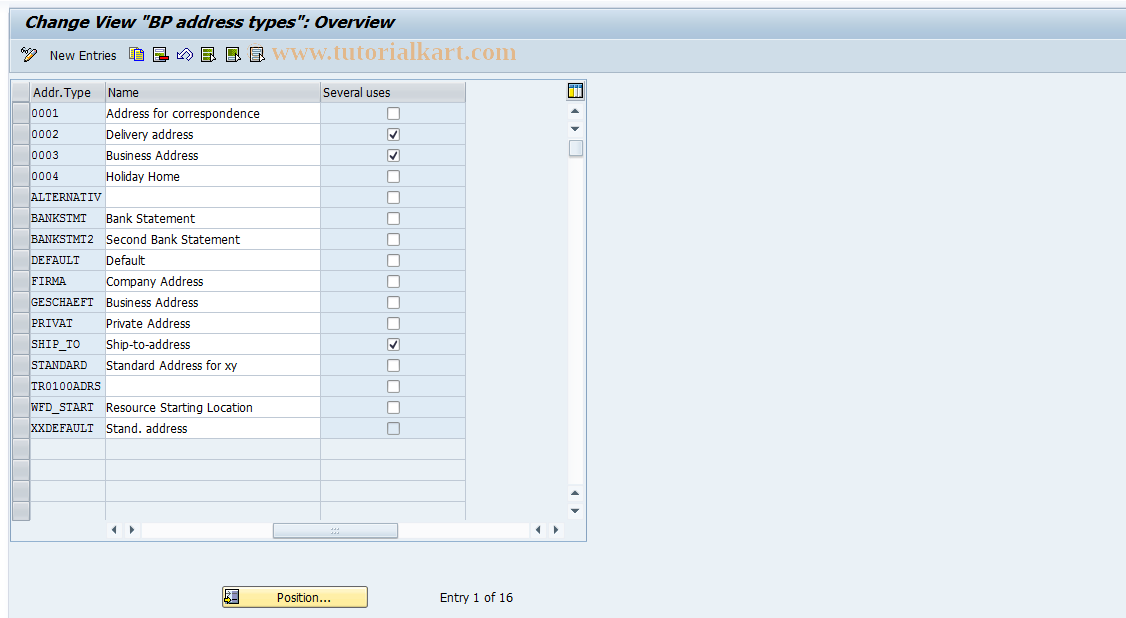 SAP TCode S_ABA_72000035 - IMG Activity: _CABP_TB009