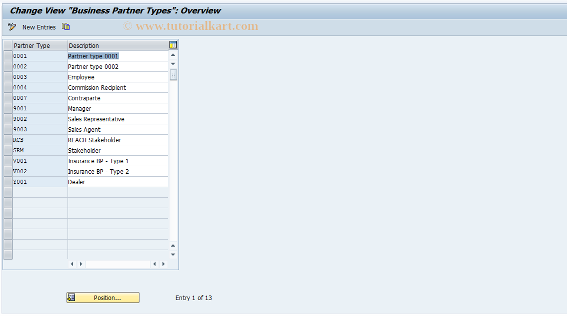 SAP TCode S_ABA_72000041 - IMG Activity: _CABP_V_TB004