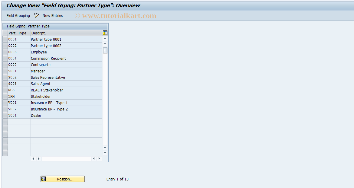 SAP TCode S_ABA_72000044 - IMG Activity: _CABP_V_TB004_01