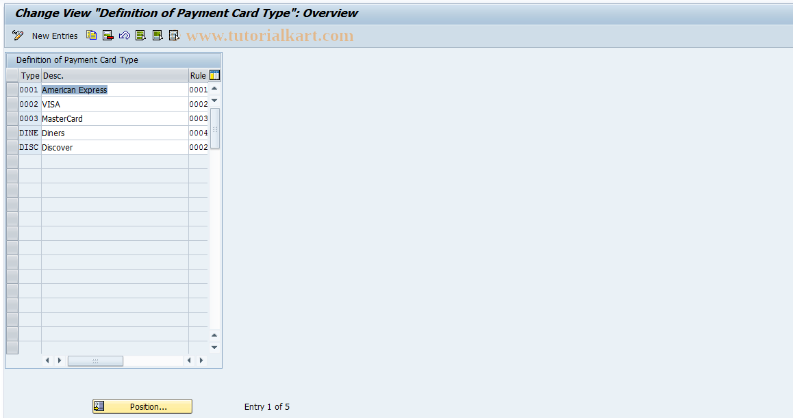 SAP TCode S_ABA_72000049 - IMG Activity: _CABP_TB033