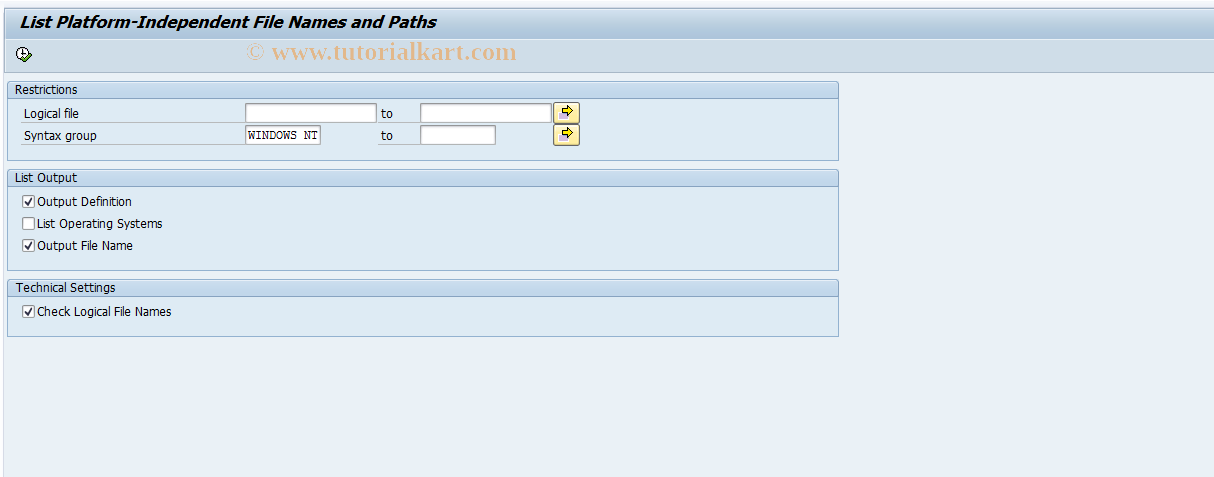 SAP TCode S_ABA_72000061 - IMG Activity: SIMG_CFJB01SF07
