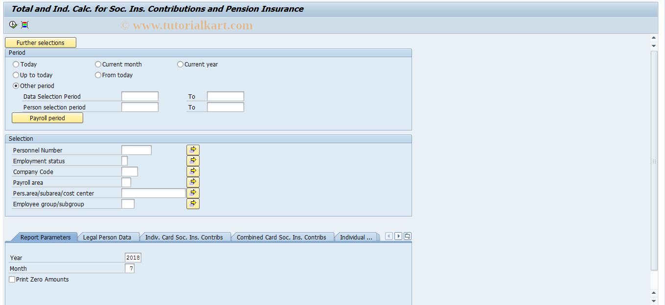 SAP TCode S_AC0_52000751 - Individual card of the account of pa