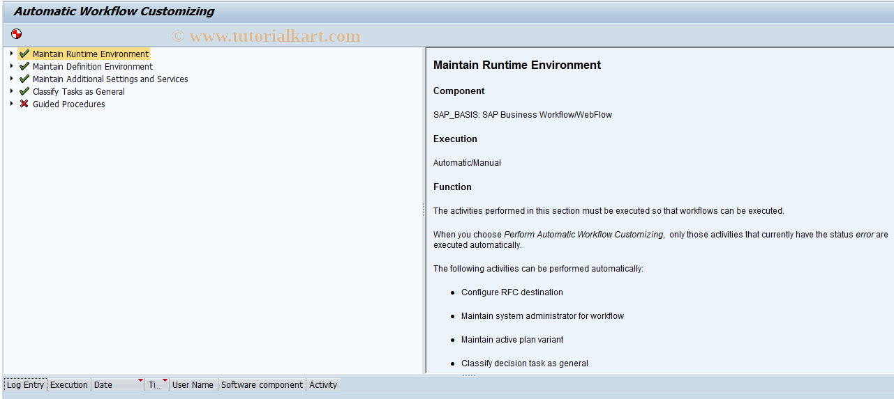 SAP TCode S_AE2_41000043 - Autom. Workflow Customizing