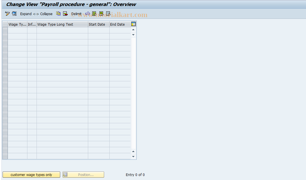 SAP TCode S_AHR_61000004 - IMG Activity: OHAU02EC