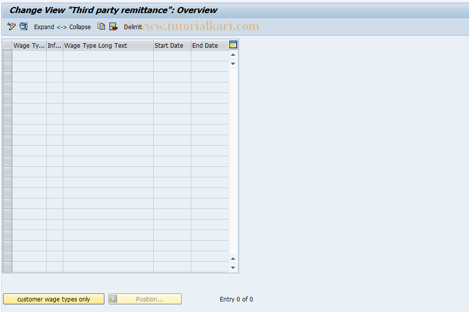 SAP TCode S_AHR_61000006 - IMG-Aktivität: OHAU02EF