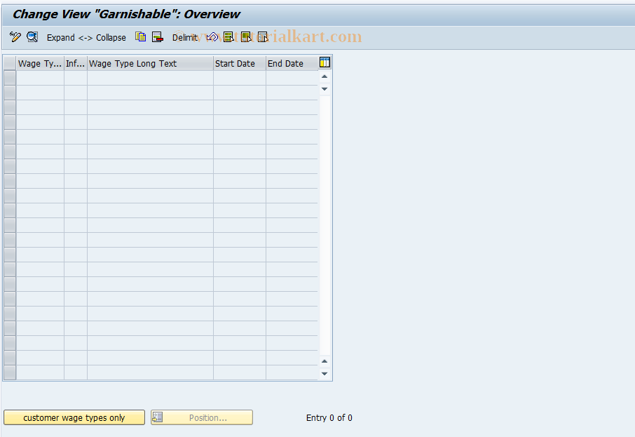 SAP TCode S_AHR_61000007 - IMG-Aktivität: OHAU02EB