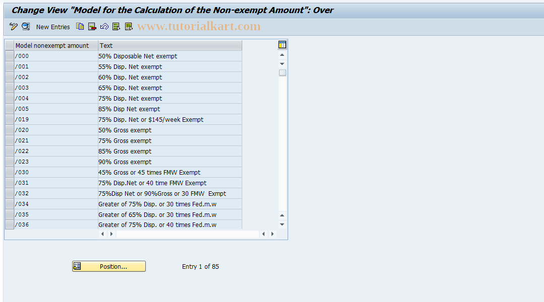 SAP TCode S_AHR_61000019 - IMG-Aktivität: OHAU02BU