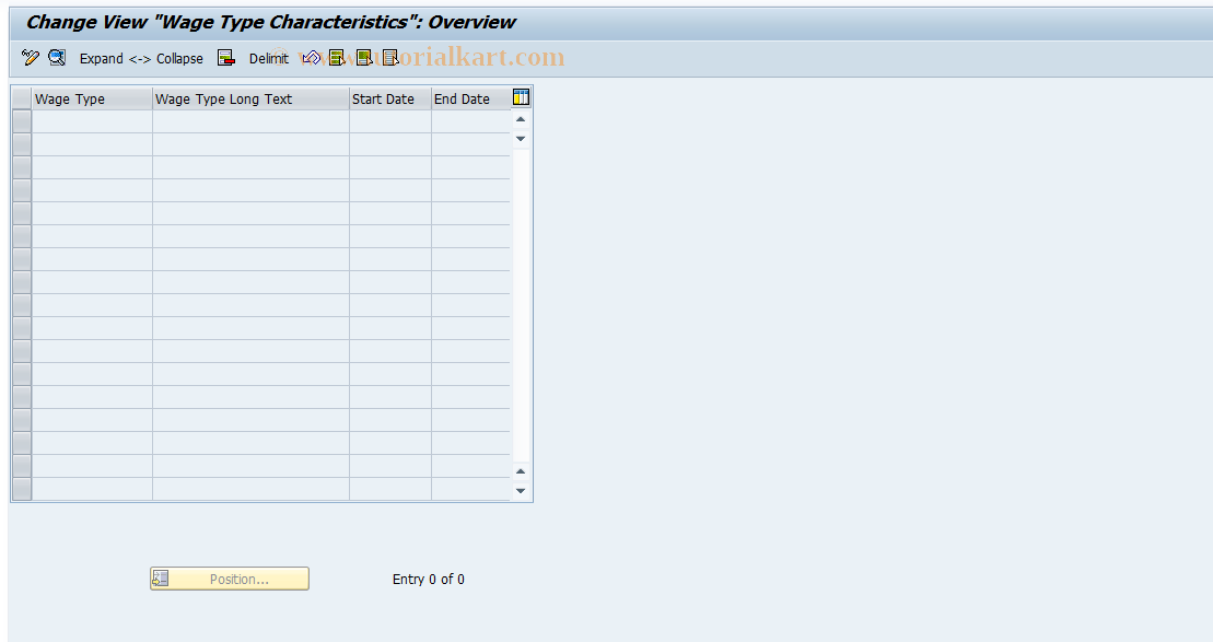 SAP TCode S_AHR_61000022 - IMG-Aktivität: OHAU02CG