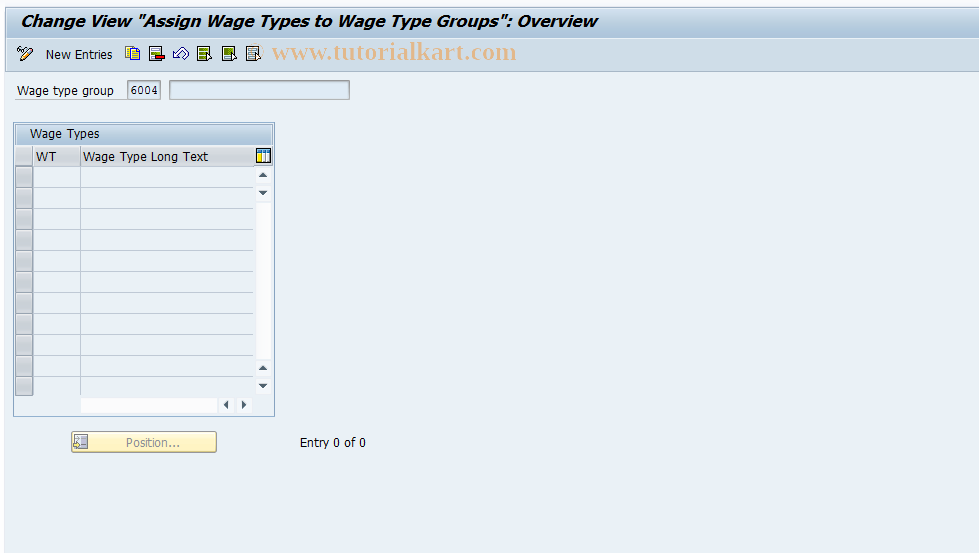 SAP TCode S_AHR_61000023 - IMG-Aktivität: OHAU02CF