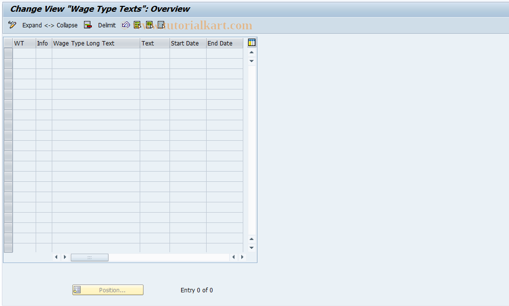 SAP TCode S_AHR_61000024 - IMG-Aktivität: OHAU02CE