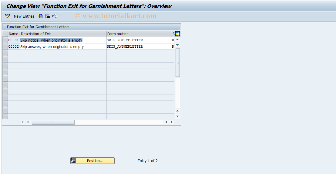 SAP TCode S_AHR_61000040 - IMG-Aktivität: OHAU02FH