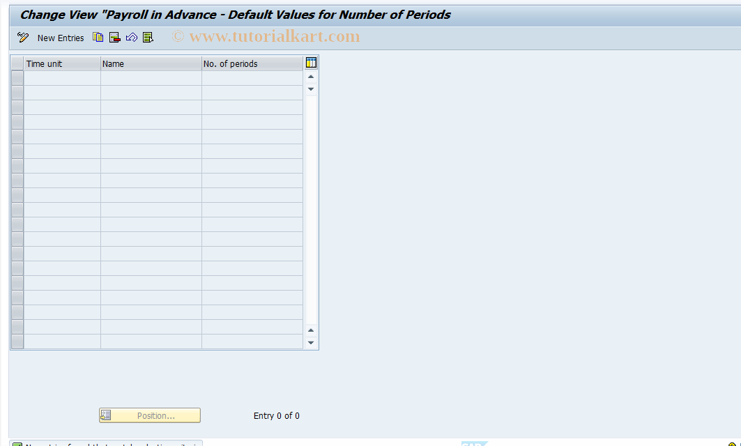 SAP TCode S_AHR_61000044 - IMG-Aktivität: OHAUSOCAP001