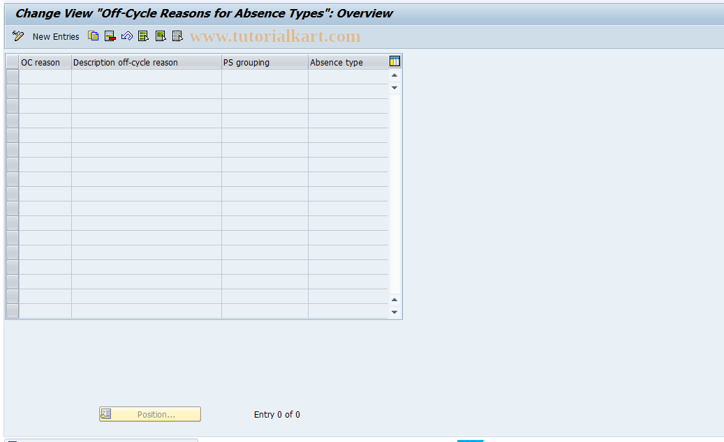 SAP TCode S_AHR_61000046 - IMG-Aktivität: OHAUSOCA001