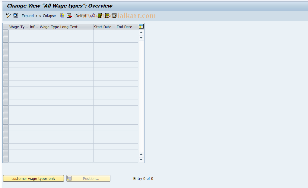 SAP TCode S_AHR_61000047 - IMG-Aktivität: OHAUTX00382