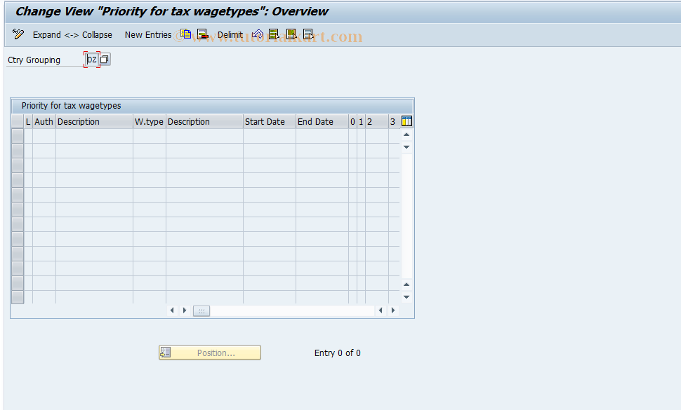 SAP TCode S_AHR_61000054 - IMG-Aktivität: OHAUTX004