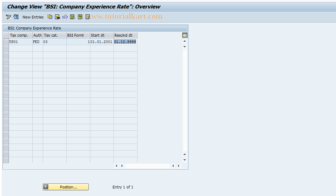 SAP TCode S_AHR_61000063 - IMG-Aktivität: OHAUTX00353