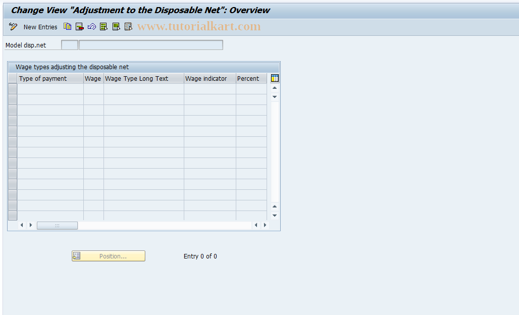 SAP TCode S_AHR_61000070 - IMG-Aktivität: OHAU02BK