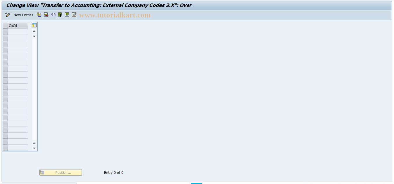 SAP TCode S_AHR_61000090 - IMG-Aktivität: OHAURI090