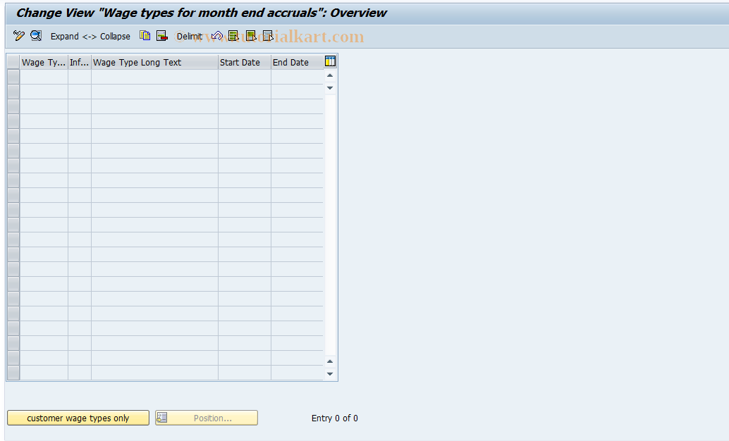 SAP TCode S_AHR_61000096 - IMG-Aktivität: OHAU1204