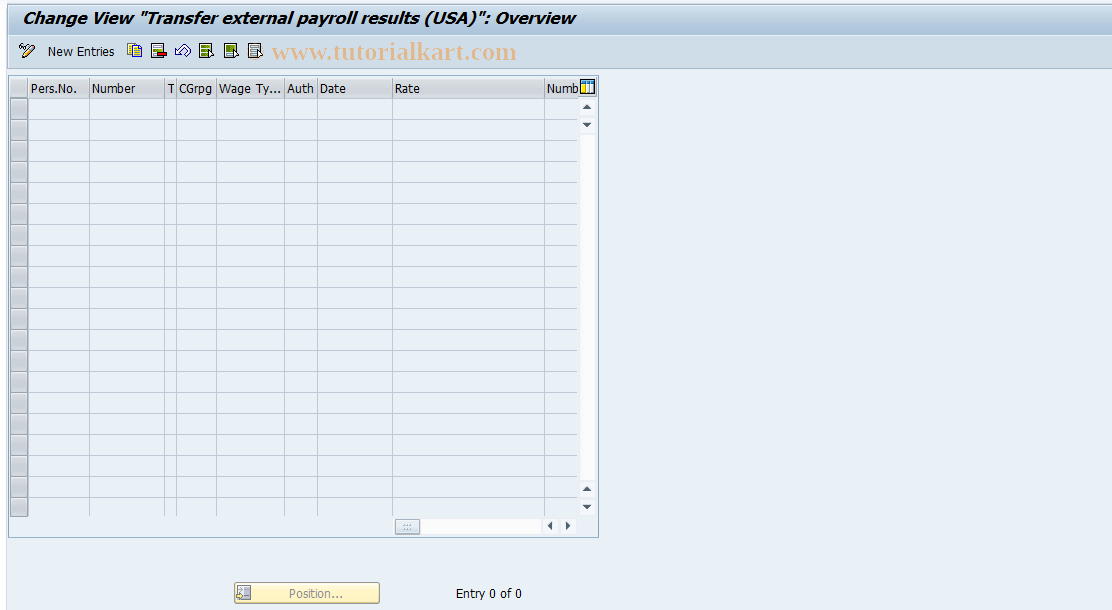 SAP TCode S_AHR_61000117 - IMG-Aktivität: OHAUAD214