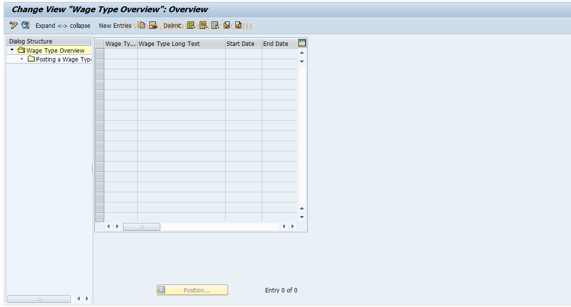 SAP TCode S_AHR_61000126 - IMG-Aktivität: OHAU1206A