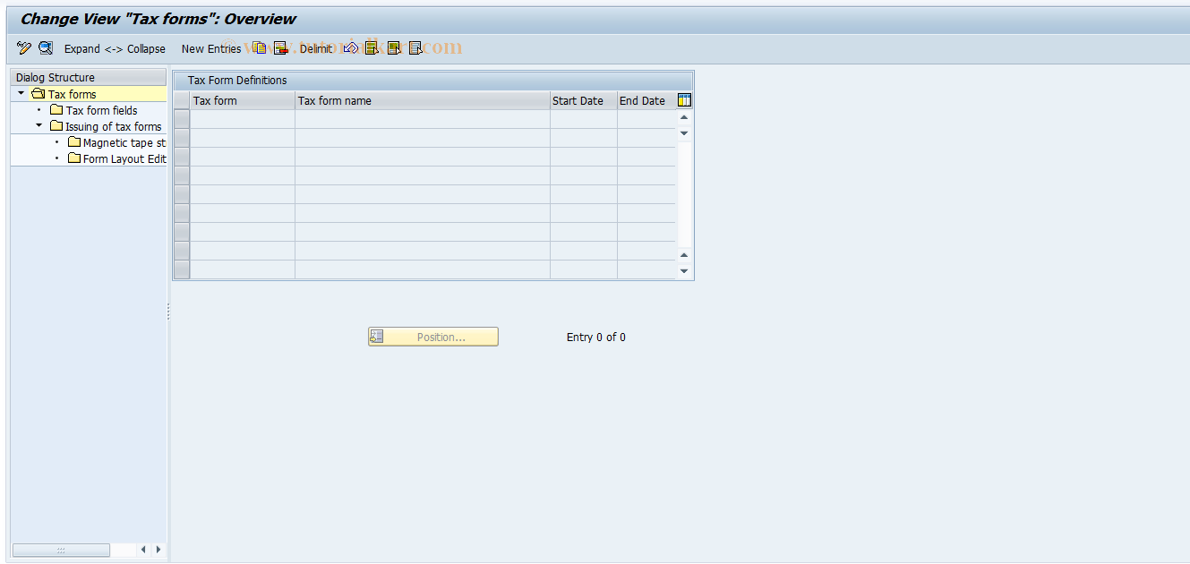 SAP TCode S_AHR_61000156 - IMG-Aktivität: OHAU0621