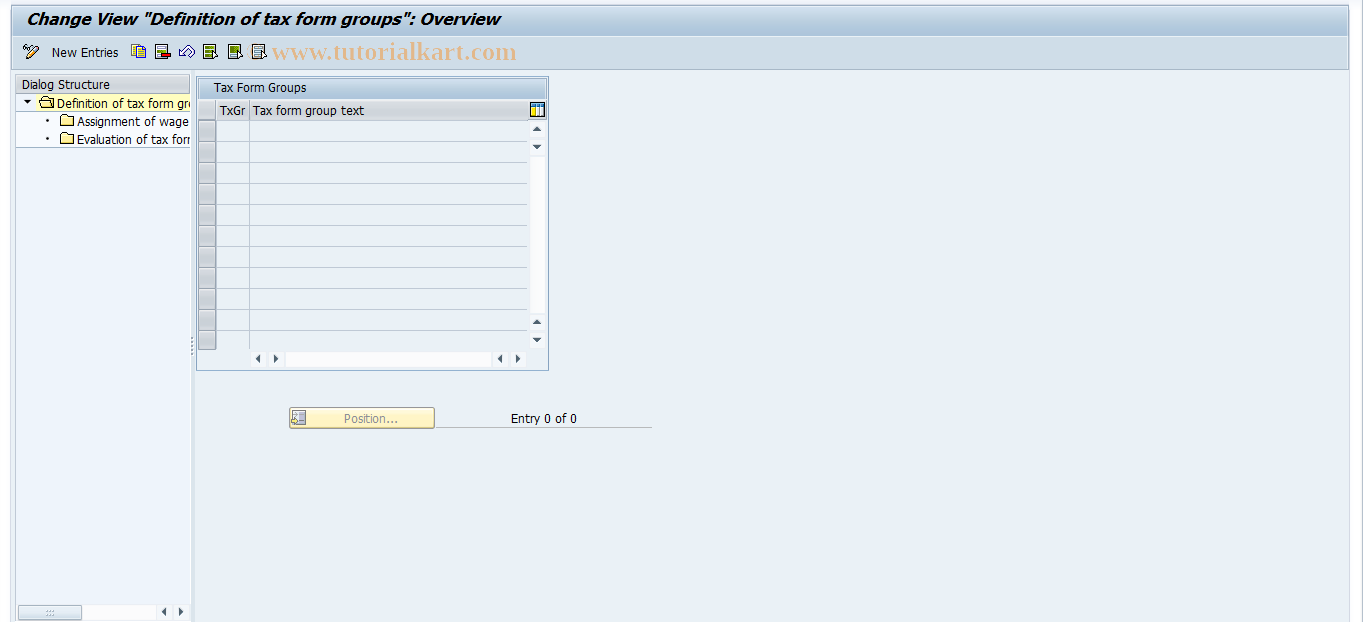 SAP TCode S_AHR_61000159 - IMG-Aktivität: OHAU0615