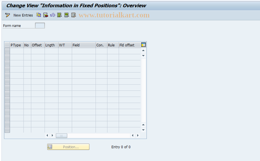 SAP TCode S_AHR_61000162 - IMG-Aktivität: OHAU0641