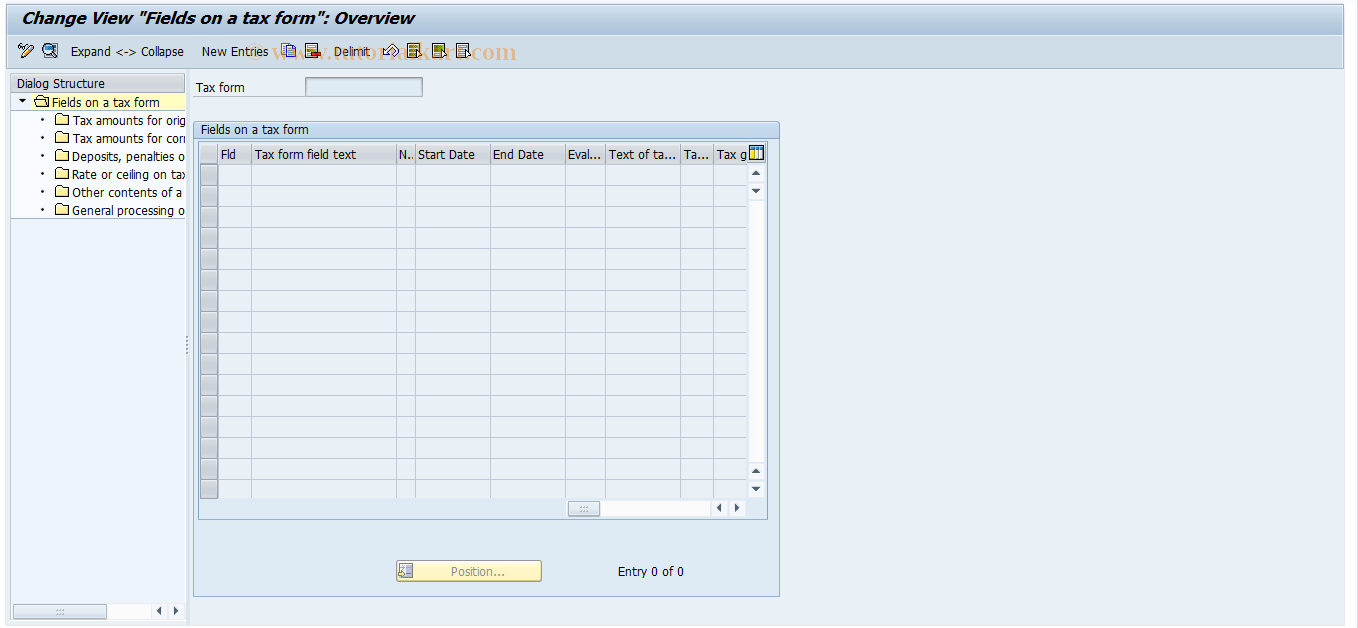 SAP TCode S_AHR_61000164 - IMG-Aktivität: OHAU0624